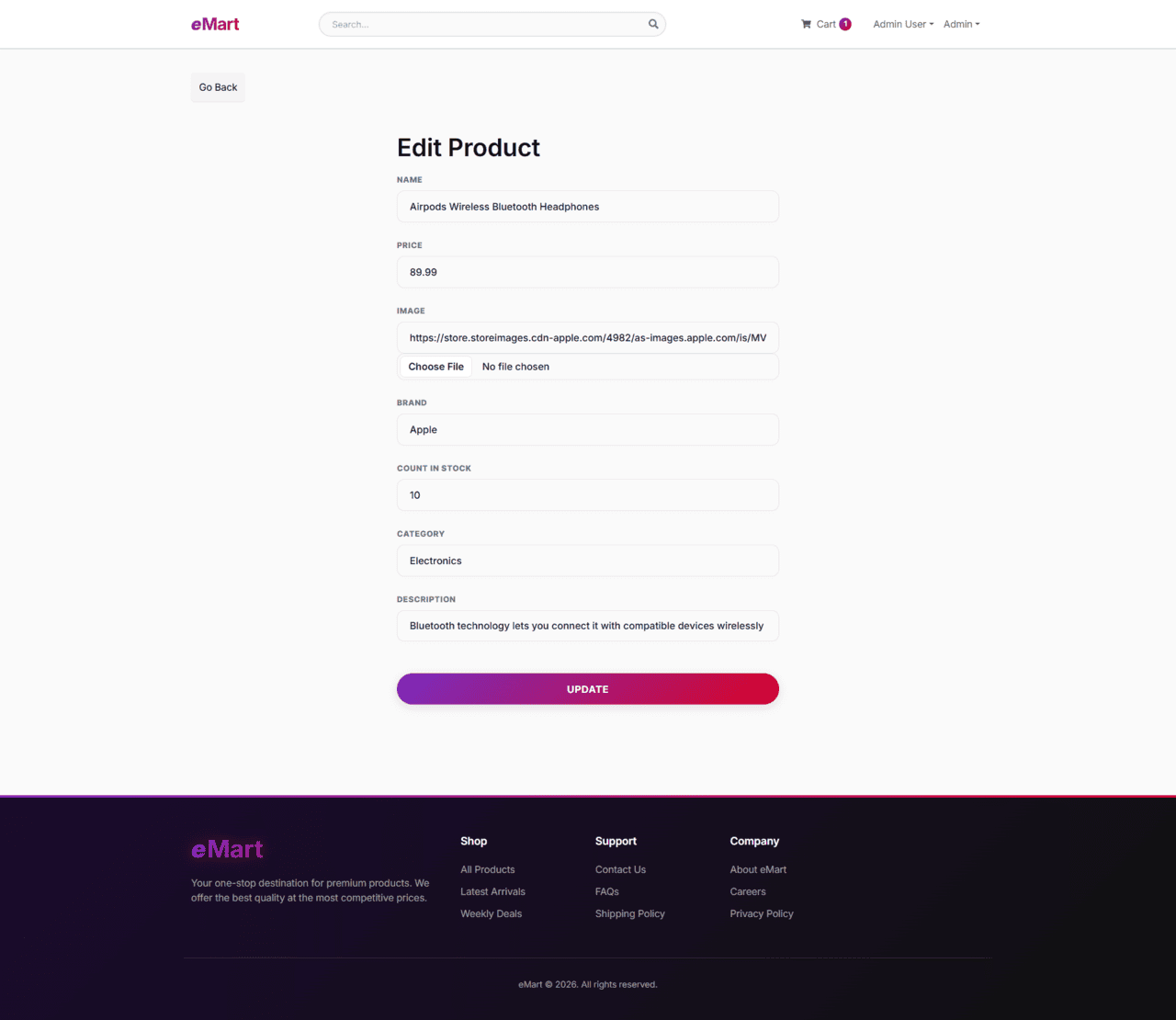 Edit Product