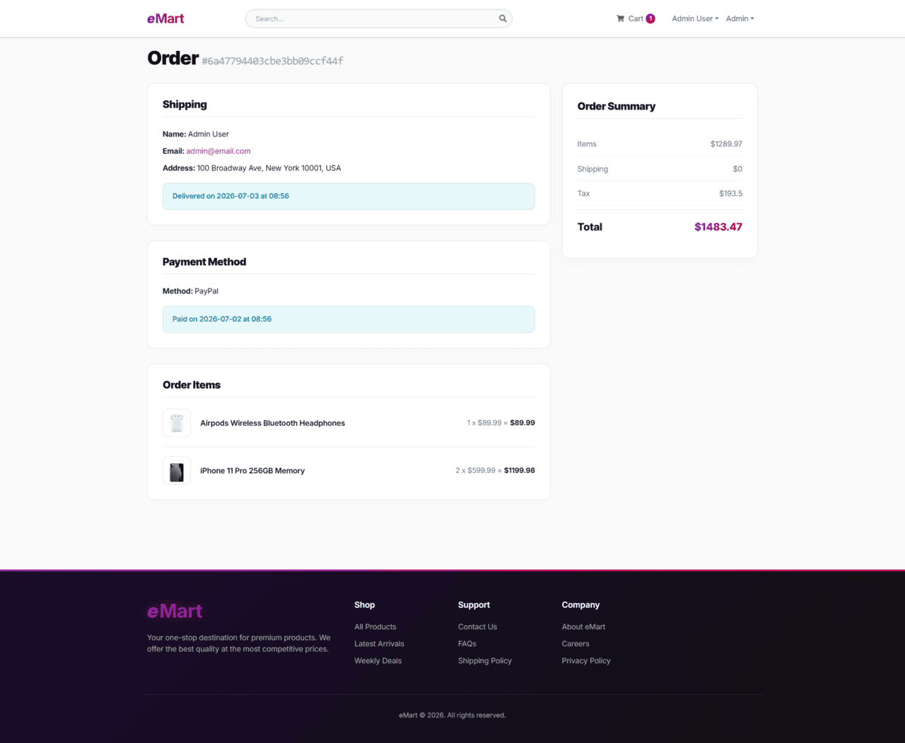 Order Details
