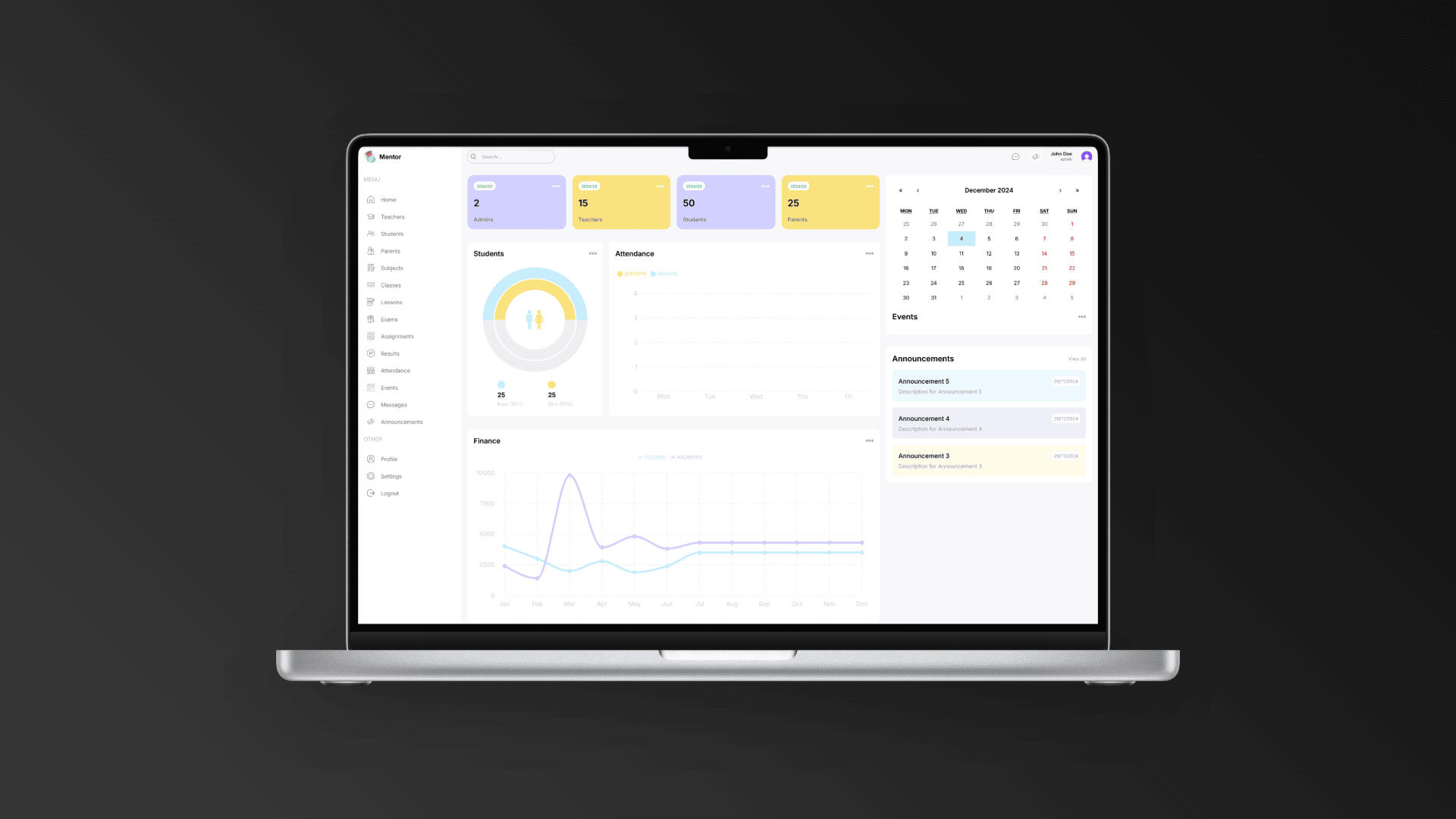 Mentor Dashboard