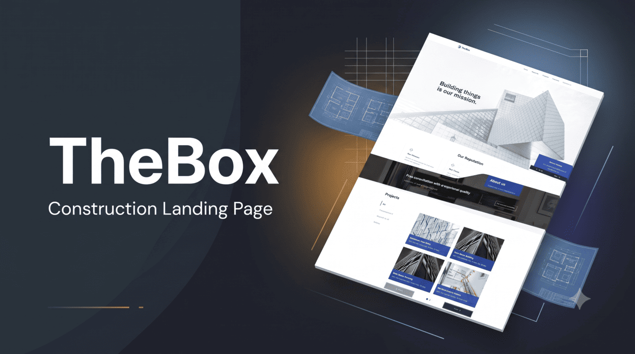 Image of TheBox — Construction Landing Page